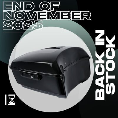 Full size Tour Pack for Touring 2014+, with inner liner, black latch and hinges